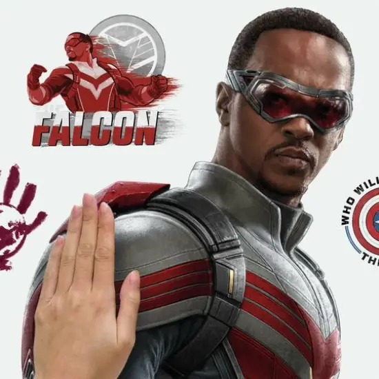 RoomMates Marvel Falcon & The Winter Soldier Falcon Peel & Stick Giant Wall Decal {6}