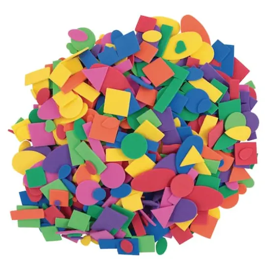 Creativity Street&reg; WonderFoam&reg; Foam Shapes Craft Tub, 2 Packs of 1/2lb. {4}