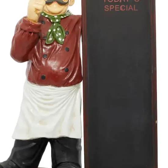 3ft. Multi Polystone Traditional Chef Chalkboard Sign {7}