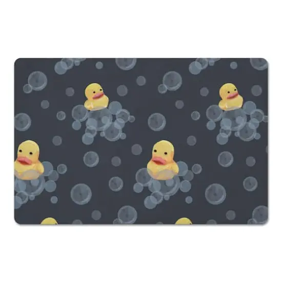 Rubber Duckies Floor Mat Navy {1}