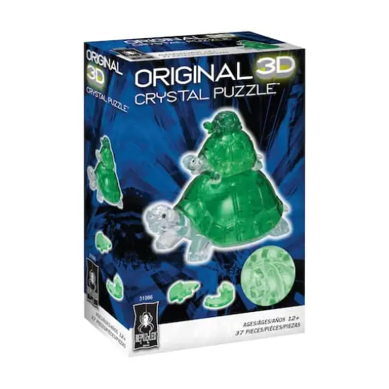 BePuzzled&reg; Original 3D Crystal Puzzle&trade; Turtles 37 Piece Puzzle {3}