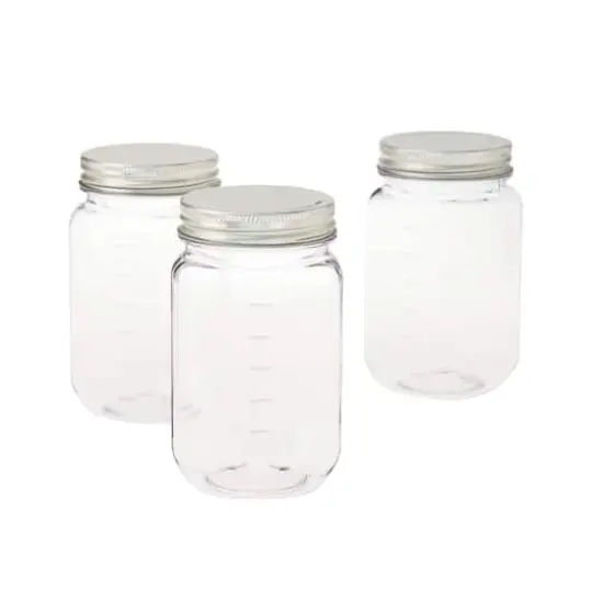 16oz. Plastic Mason Jars by Celebrate It&trade;, 3ct. {1}
