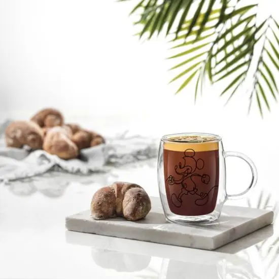 JoyJolt® Disney® 5.4oz. Mickey & Pluto Aroma Glass Mugs, 2ct. {3}