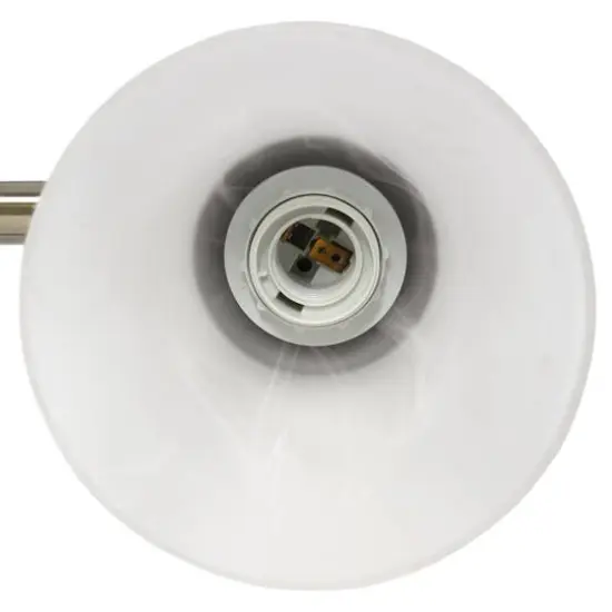 Lalia Home Essentix 3 Light Alabaster Shade Vanity Antique Brass {6}