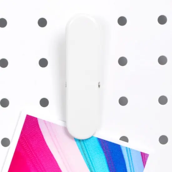 White Metal Pegboard Clips by Simply Tidy&reg;, 3ct. {3}