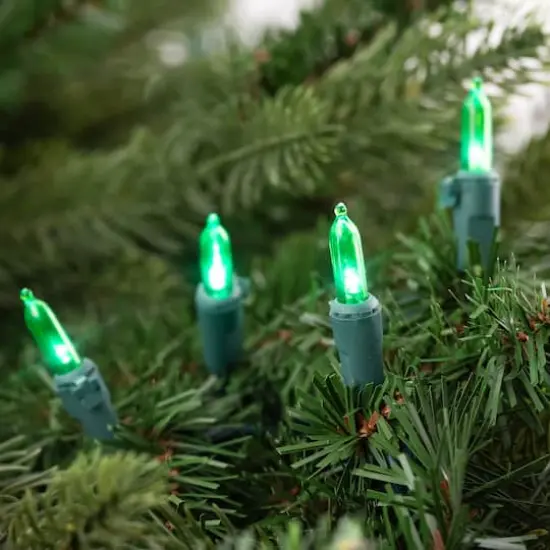 50ct. LED Mini Christmas String Lights with Green Wire {4}