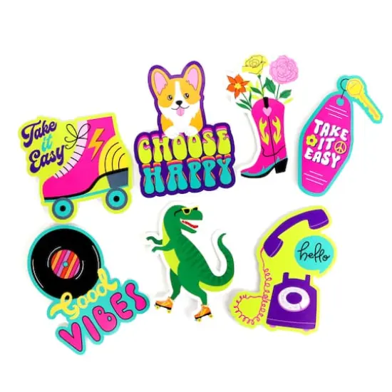 Groovy Dino Vinyl Die Cut Stickers by Recollections&trade; {1}
