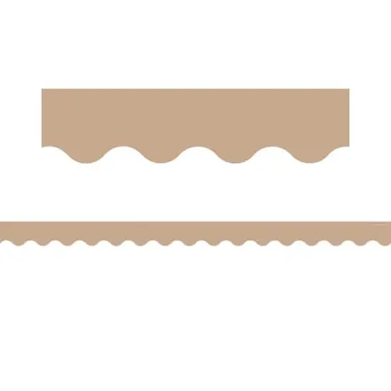 Teacher Created Resources Light Brown Scalloped Border Trim, 210ft. {3}
