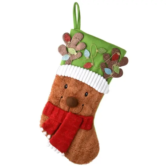 20" Be Merry Collection Novelty Teddy Bear Stocking {1}