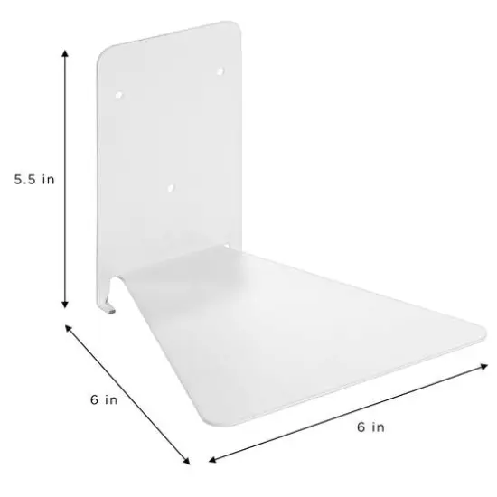 Sorbus Floating Bookshelves, 2ct. White {6}
