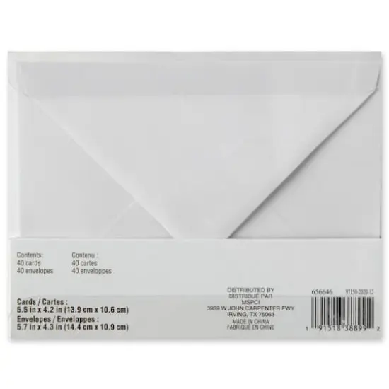 Embossed Thank You Cards & Envelopes by Recollections&trade;, 5.5" x 4.2" {7}