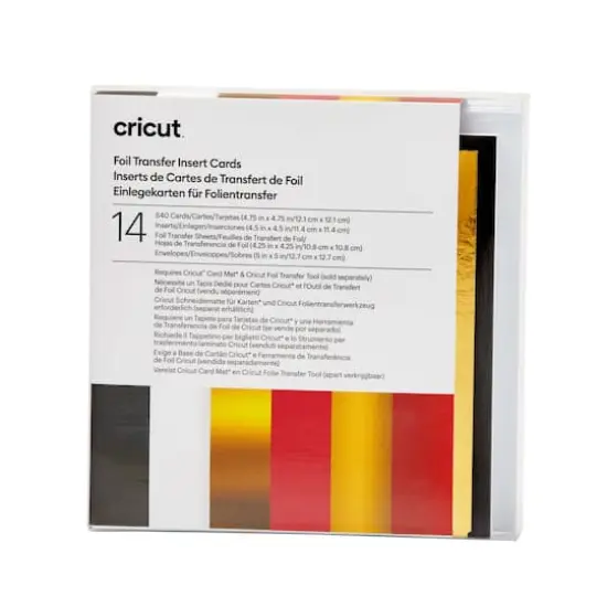 Cricut&reg; S40 Foil Transfer Insert Cards, Royal Flush Sampler {1}
