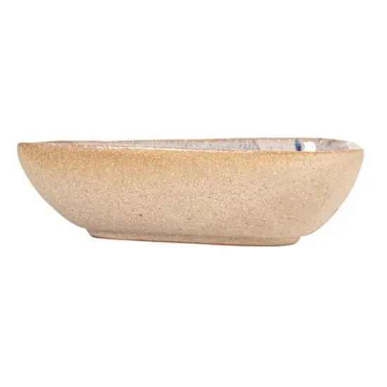 Hello Honey® 7.5" Multicolor Triangular Abstract Stoneware Bowl {8}
