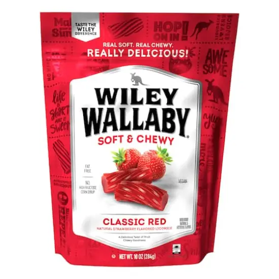 Wiley Wallaby&reg; Soft & Chewy Classic Red Strawberry Licorice {1}