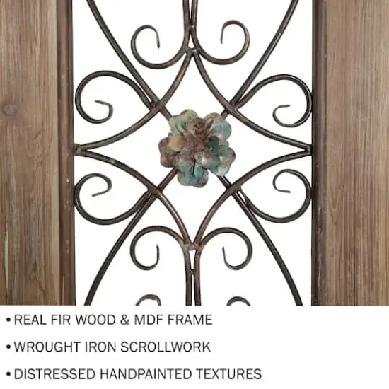 Hastings Home 50" Metal & Wood Door Panel Wall D&eacute;cor {6}