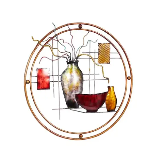 24" Multicolor Abstract Oriental Wall D&eacute;cor {3}