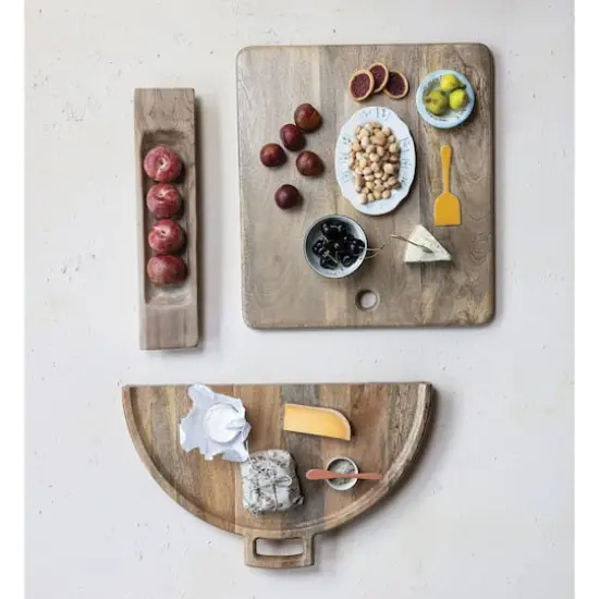 Hello Honey&reg; 19.75" Natural Teakwood Trug with Handles {3}