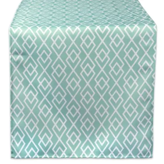 Aqua Diamond Outdoor Table Runner 14" x 72" {1}