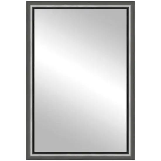 Timeless Frames&reg; Cleo Pewter 24" x 37" Framed Mirror {1}