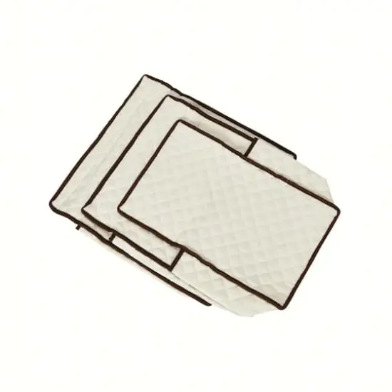 Household Essentials Canvas Serveware Storage Box White {12}