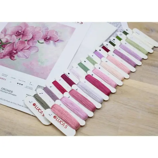 Luca-s Graceful Orchids Counted Cross Stitch Kit {6}