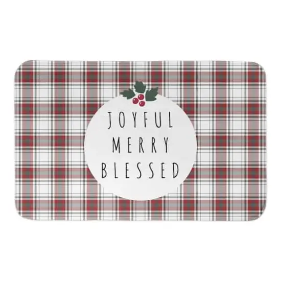 Designs Direct Joyful Merry Blessed Bath Mat, 34" x 21" {1}