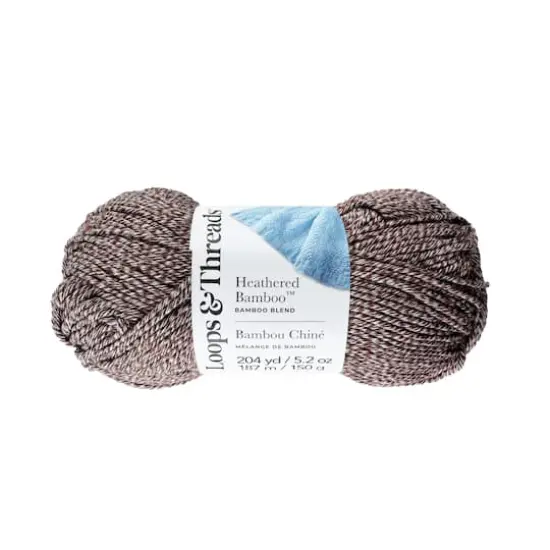 Heathered Bamboo&trade; Yarn by Loops & Threads&reg; Bark {1}