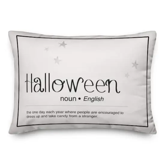 Halloween Definition 14" x 20" Throw Pillow {1}