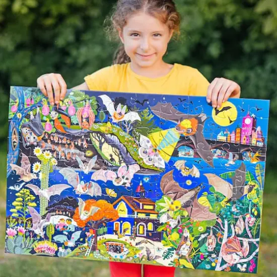 eeBoo Love of Bats Glow in the Dark 100 Piece Jigsaw Puzzle {3}