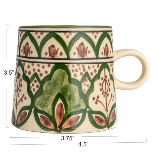 Hello Honey&reg; 3.75" Round Botanical Bliss Stoneware Mug {5}