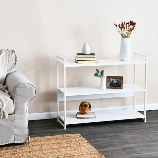 Household Essentials Jamestown 42" Wide Bookshelf White {5}