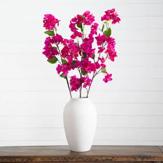 47" Dark Pink Bougainvillea Flower Stems, 3ct. {3}