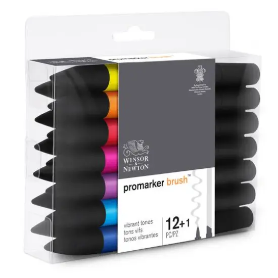 Winsor & Newton&reg; 13 Vibrant Promarker Brush&trade; Set {5}