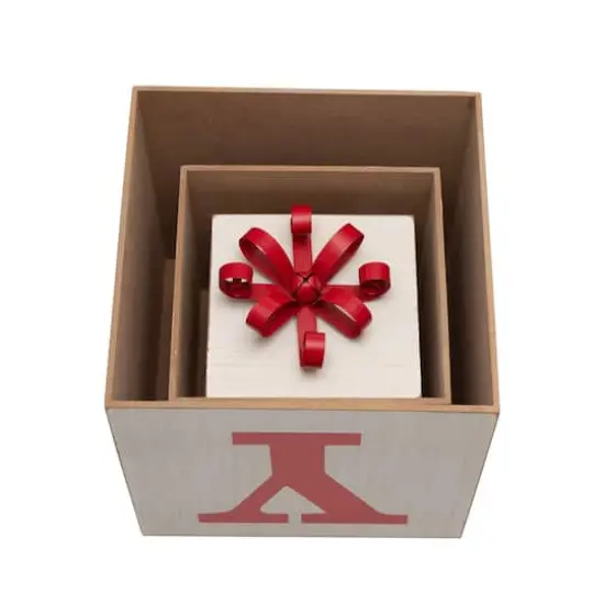 Glitzhome&reg; 32" Wooden Block JOY Porch D&eacute;cor {9}