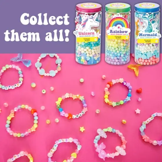 Creativity for Kids&reg; Rainbow Bead Jewelry Jar {10}
