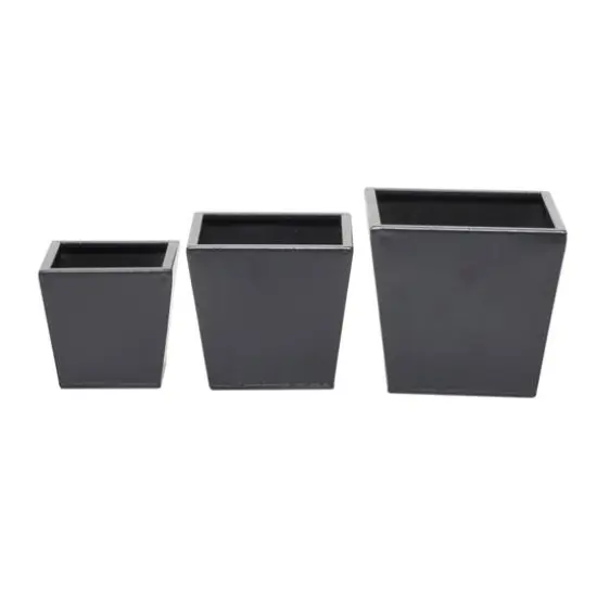 Grey Modern Planter, Set of 3" 7", 6", 5" {7}