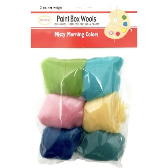Colonial Paint Box Wools Misty Morning Roving Set {1}