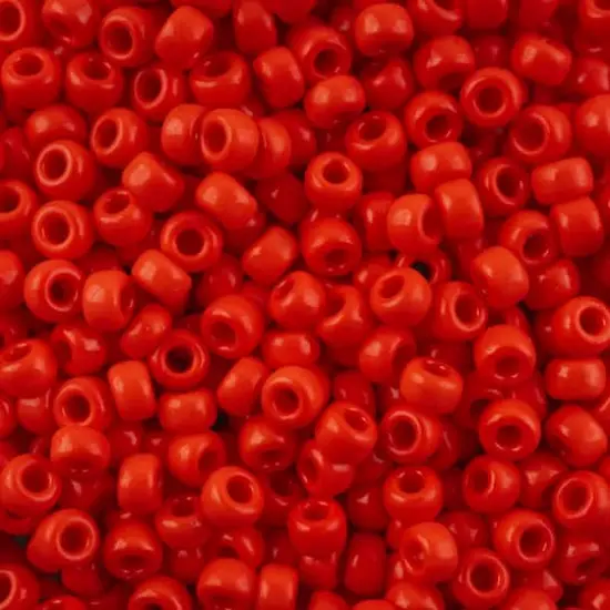 John Bead 8/0 Miyuki Glass Seed Beads, 12g Red Opaque {1}