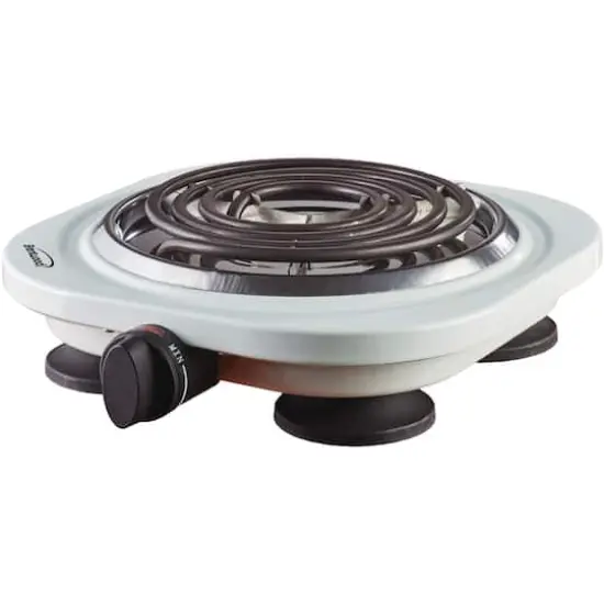 Brentwood White 1000W Double Electric Burner {1}