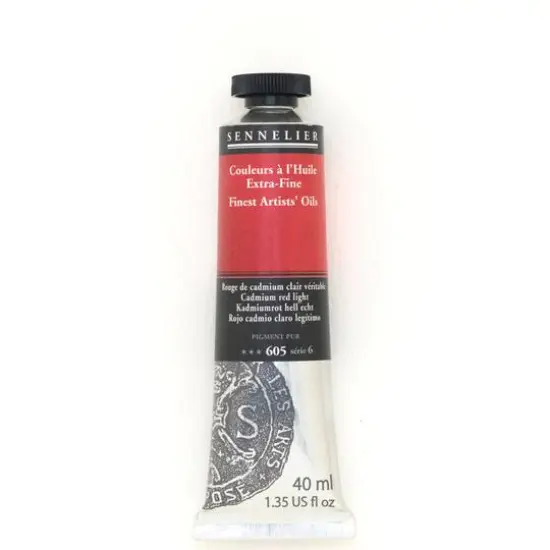 Sennelier Artists' Oil Color, 40mL 605 Cadmium Red Light S6 {1}