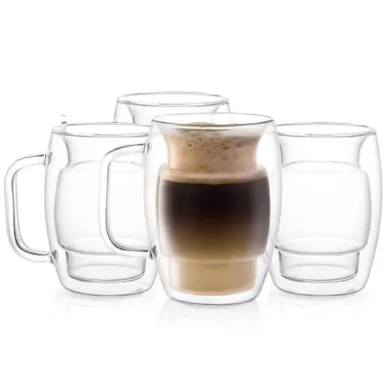 JoyJolt&reg; Cadus Double Wall Coffee Glasses, 4ct. {1}