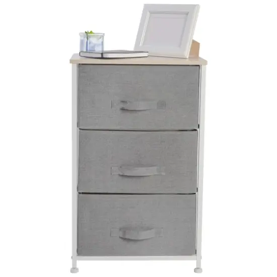Simplify Gray 3 Drawer Storage Chest {4}