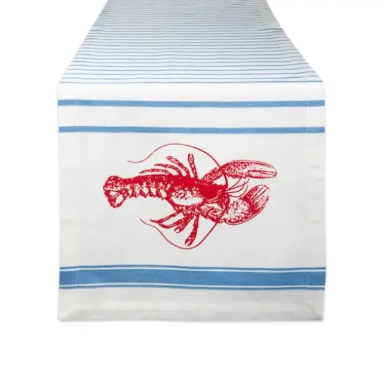DII&reg; 72" Lobster Stripe Table Runner {1}