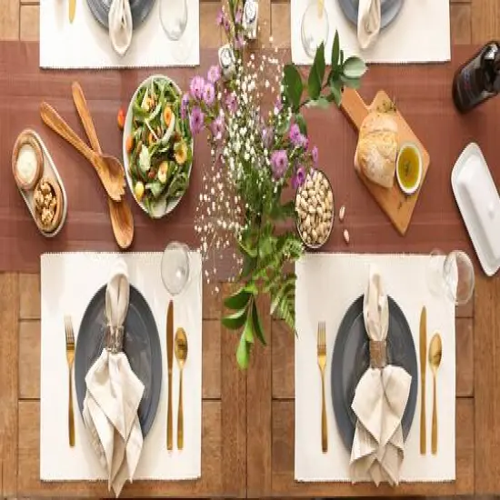 DII&reg; Ribbed Cotton Placemats, 6ct. Off White {7}