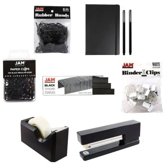 JAM Paper Complete Desk Kit Black {1}