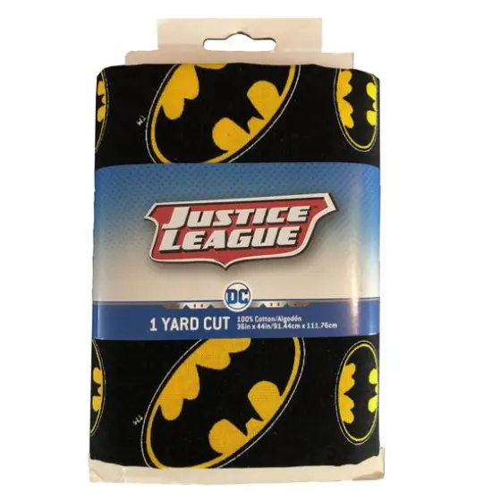 Camelot Fabrics DC Comics Batman Logo Toss Cotton Precut, 4ct. {1}