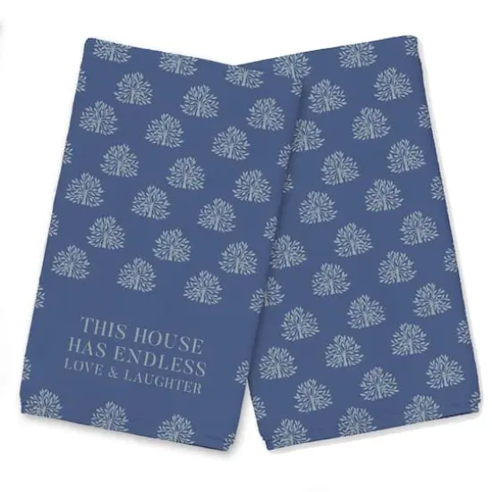 Endless Laughter & Love Tea Towel Set Navy {1}