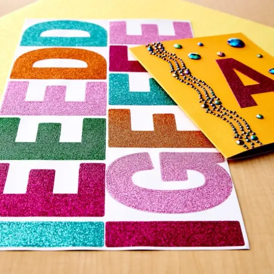 Multicolor Glitter Alphabet Stickers by Recollections&trade;  {6}