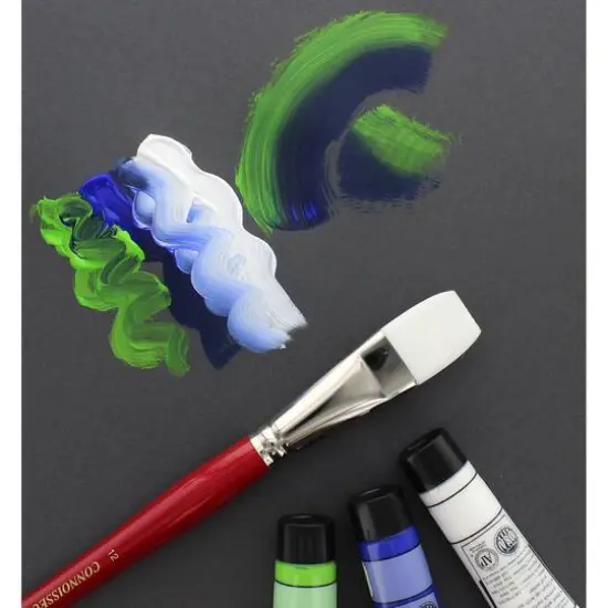 Connoisseur&reg; White Taklon All Media Long Handle Bright Brush {5}