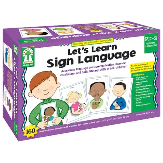 Key Education Let's Learn Sign Language Learning Cards {1}